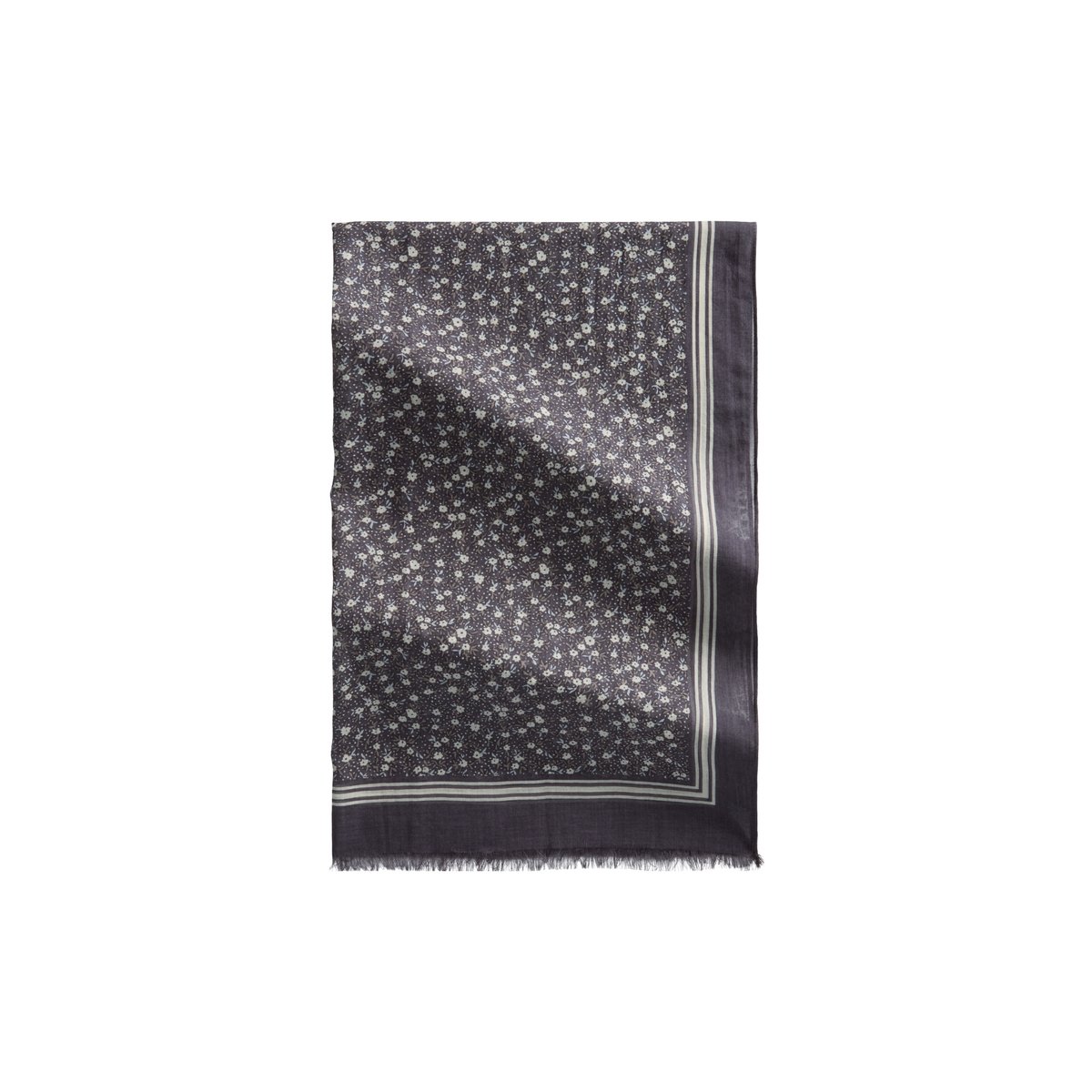 Foulard à l'imprimé allover avec TENCEL™ Lyocell gris foncé, MARC O'POLO