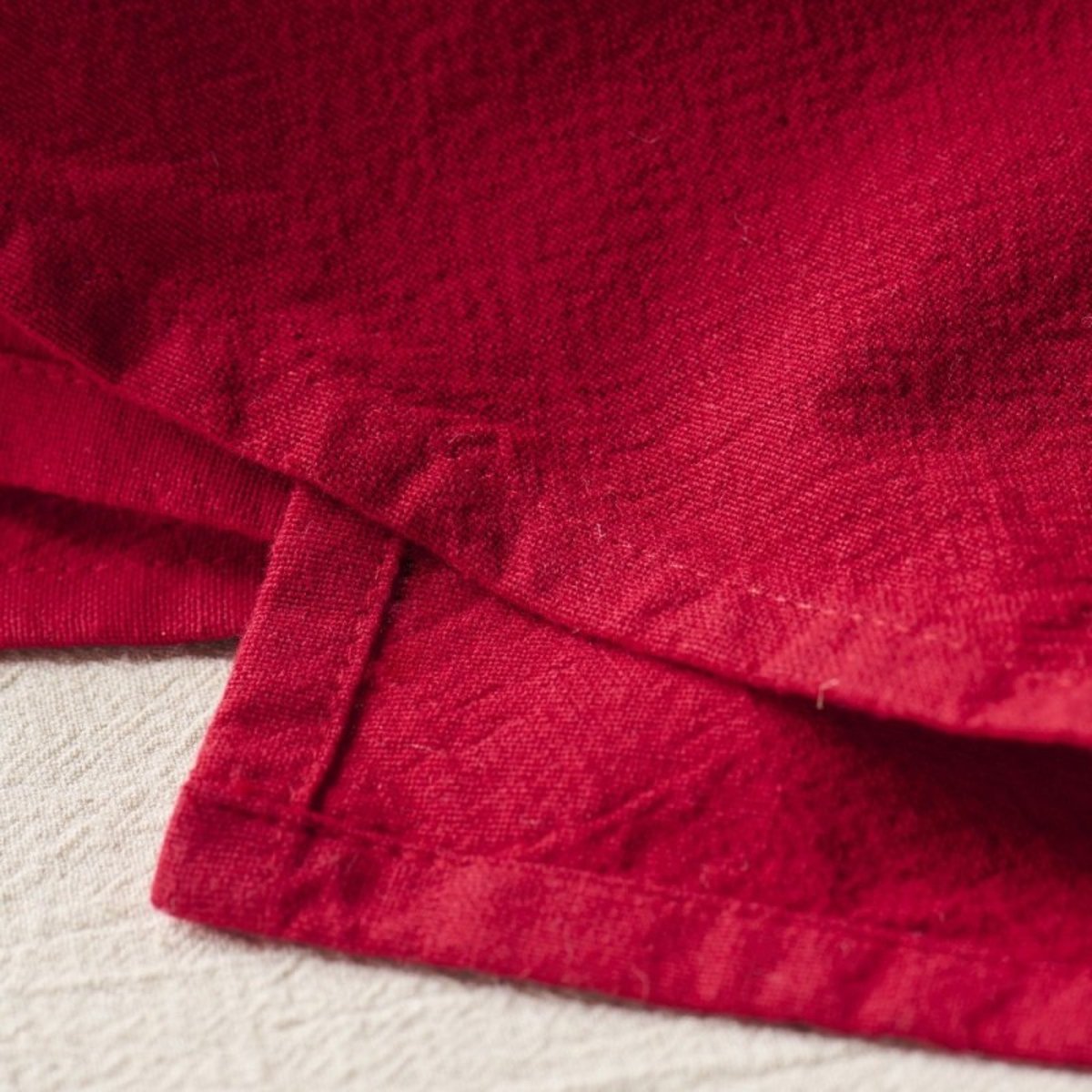 Serviette de table coton rouge, IB LAURSEN