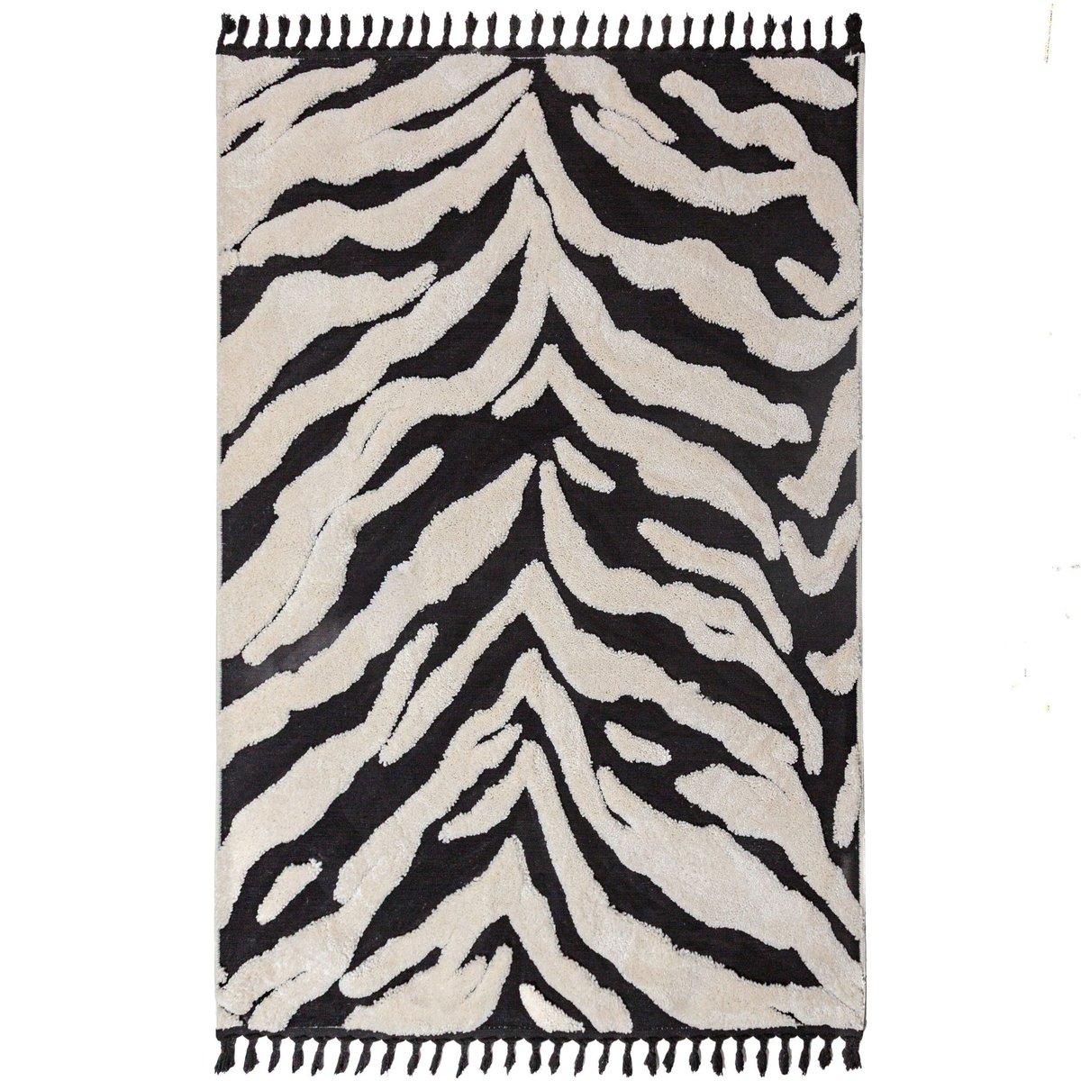 Tapis moderne ESRA ZEBRA monochrome, FLAIR RUGS