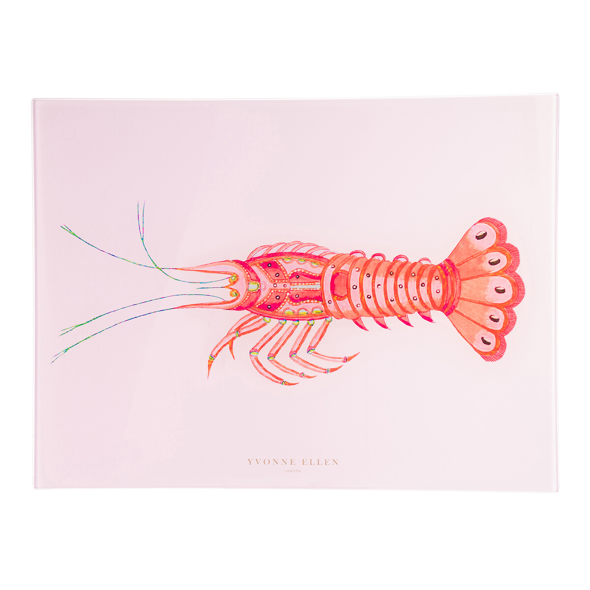 40cm Tempered Glass Lobster Worktop Saver multi-coloured, YVONNE ELLEN