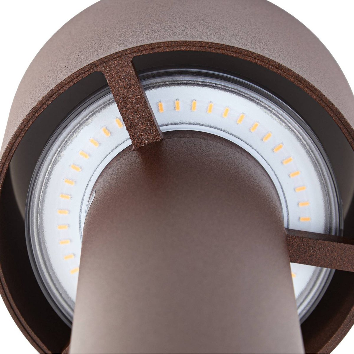 Luminaire extérieur en aluminium moderneLED brun rouille, ARCCHIO