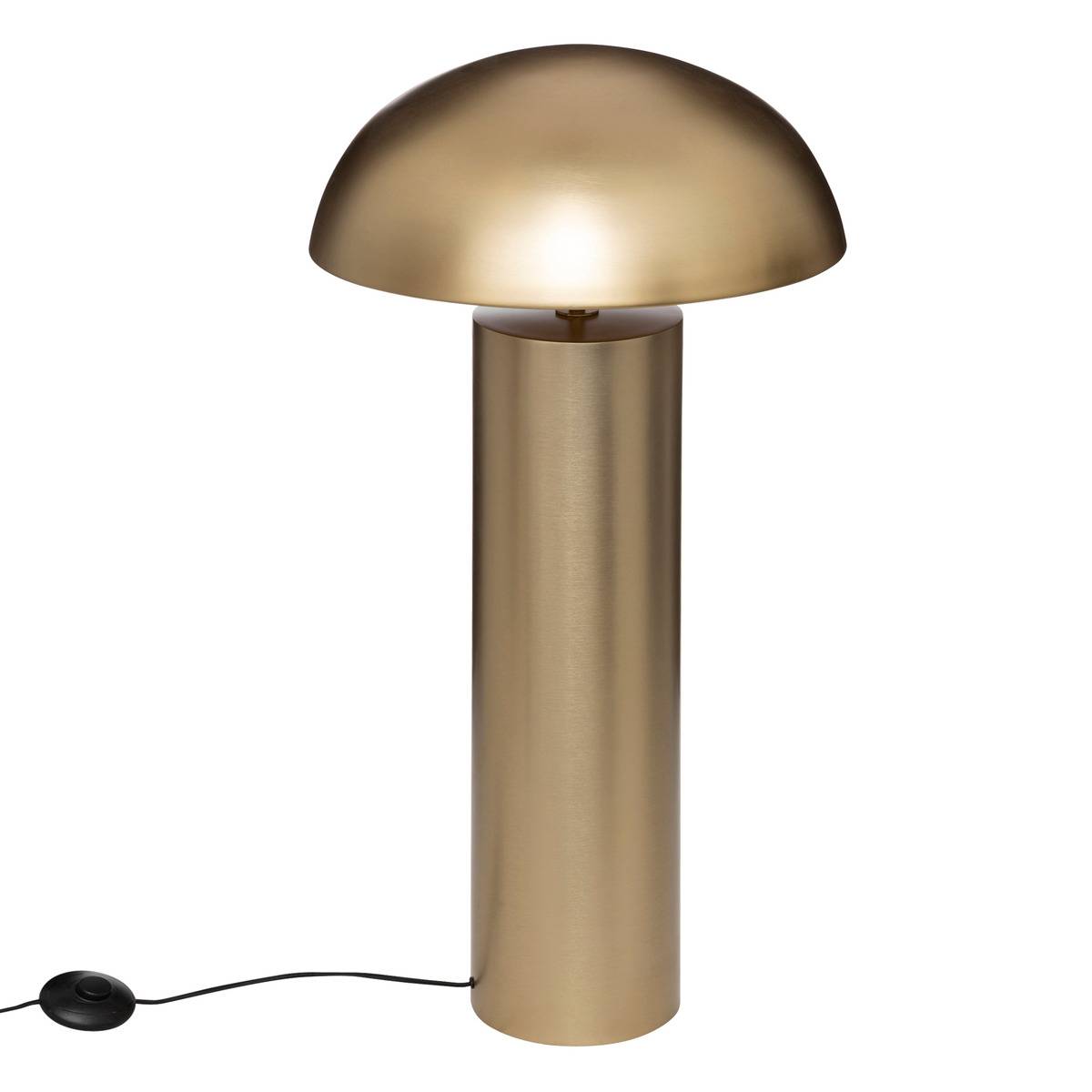 Lampadaire droit champignon en métal laiton ULYSE doré laiton, ATMOSPHERA