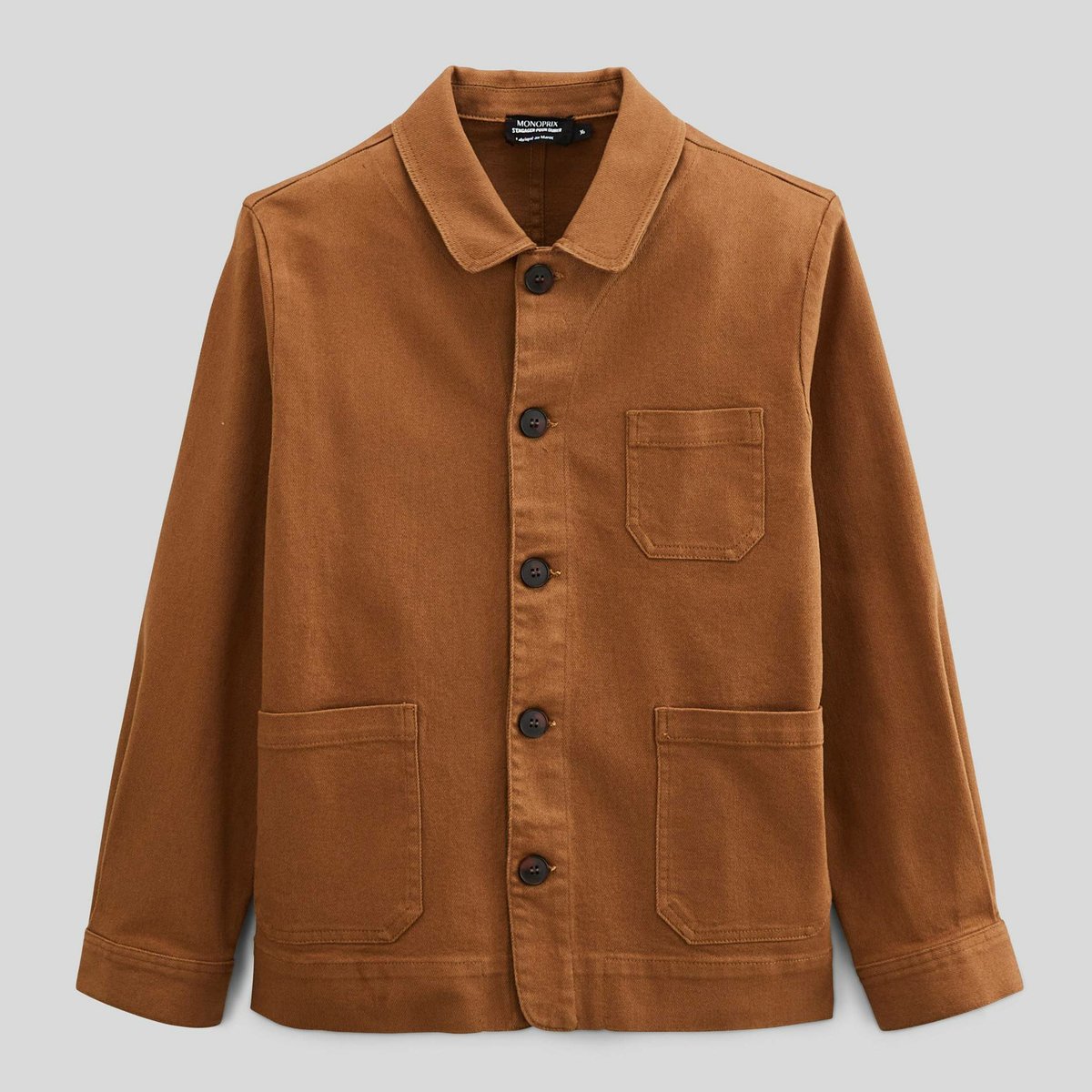 Veste courte contenant du coton gabardine, MONOPRIX