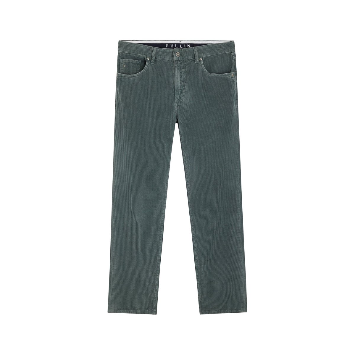 PANTALON REGULAR VELOURS ROY50 bleu canard, PULLIN
