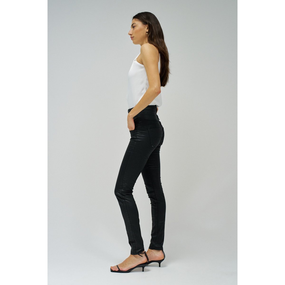 JEAN DIVA PUSH IN SKINNY noir, SALSA JEANS