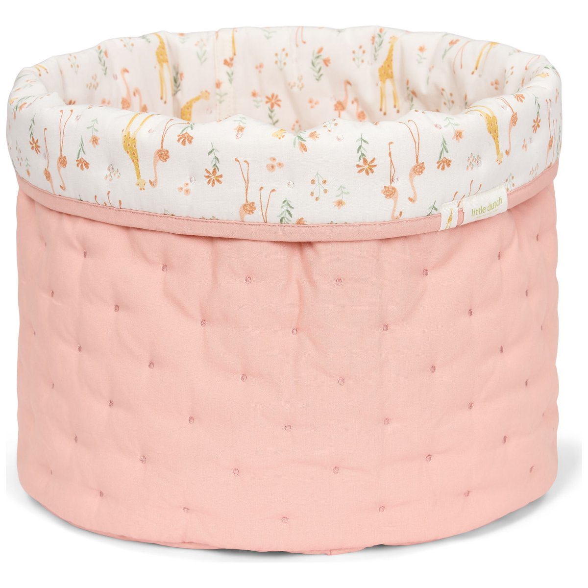 Panier de toilette rose, beige, LITTLE DUTCH