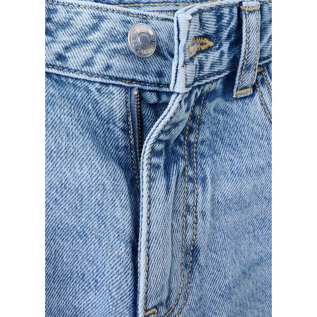 Jean droit détail cordon bleu moyen, MANGO TEEN
