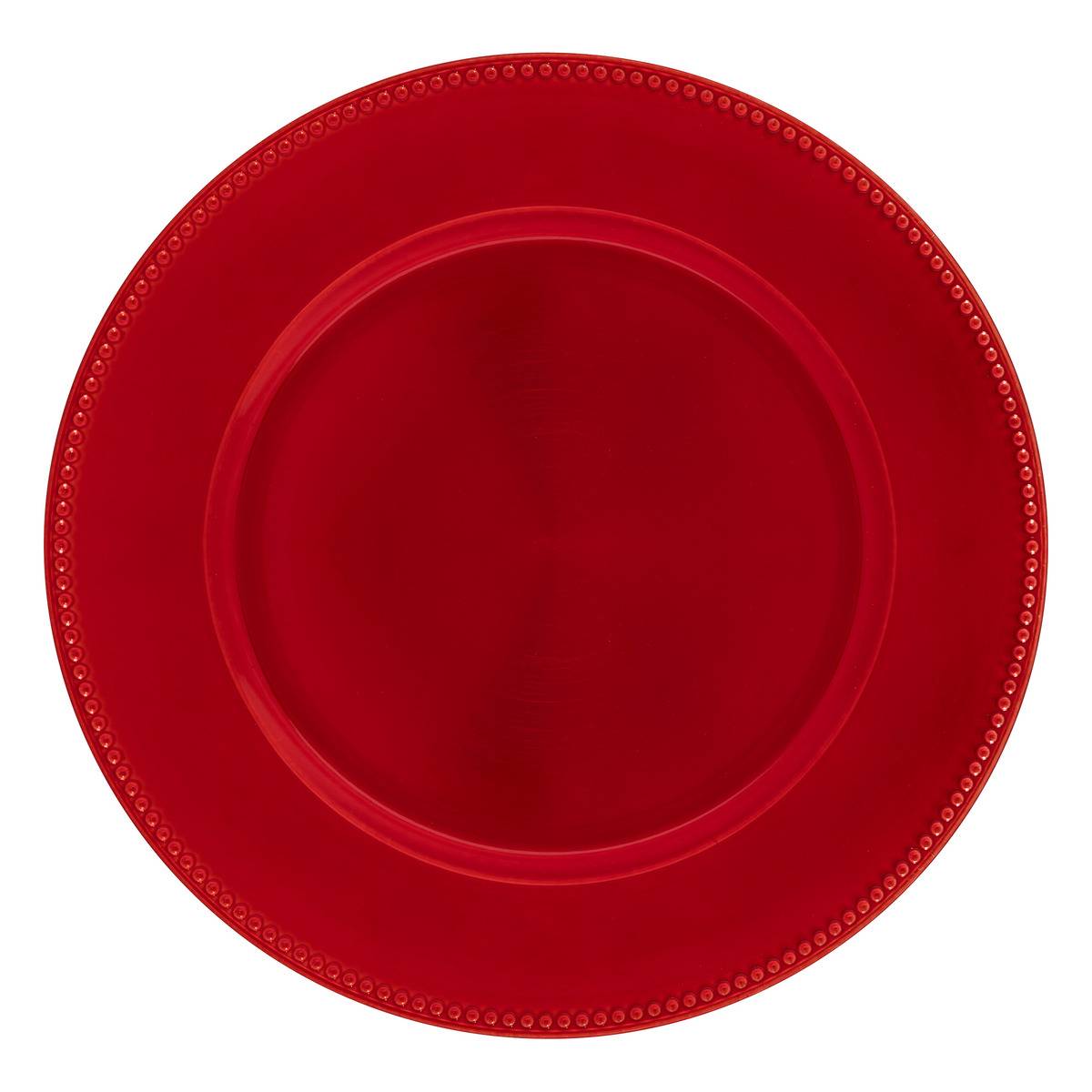Assiette de présentation billes rouge rouge, ATMOSPHERA