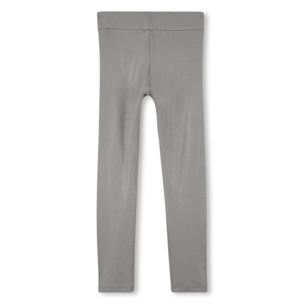 Leggings in jersey argentato con paillettes silver, DKNY