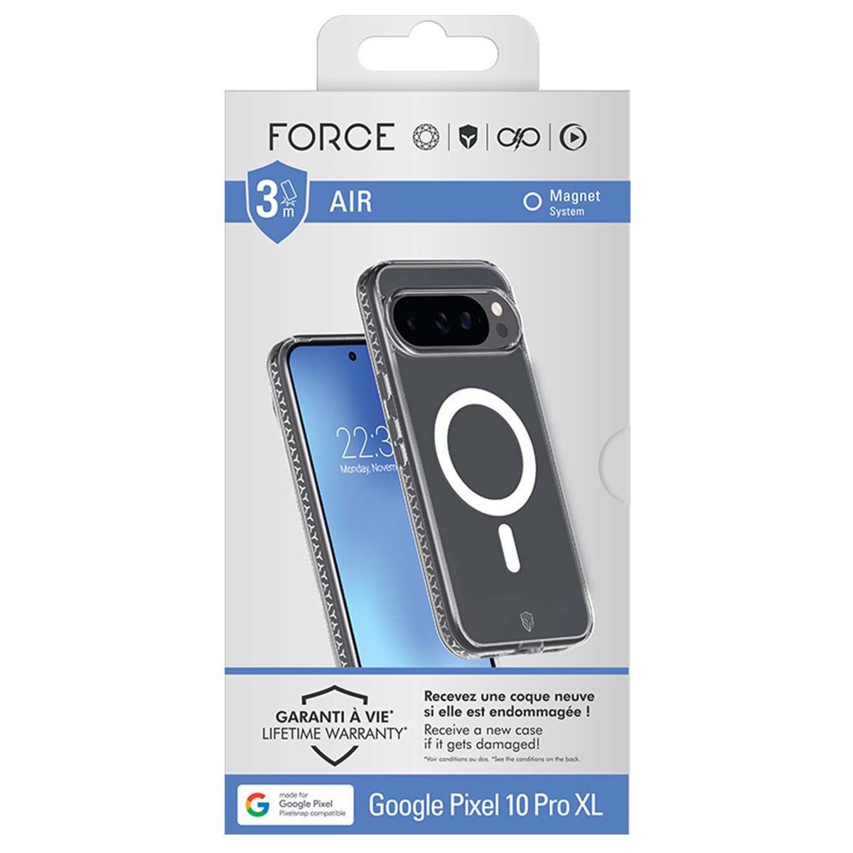 Coque Google Pixel 10 Pro XL Magnet couleur unique, FORCE CASE