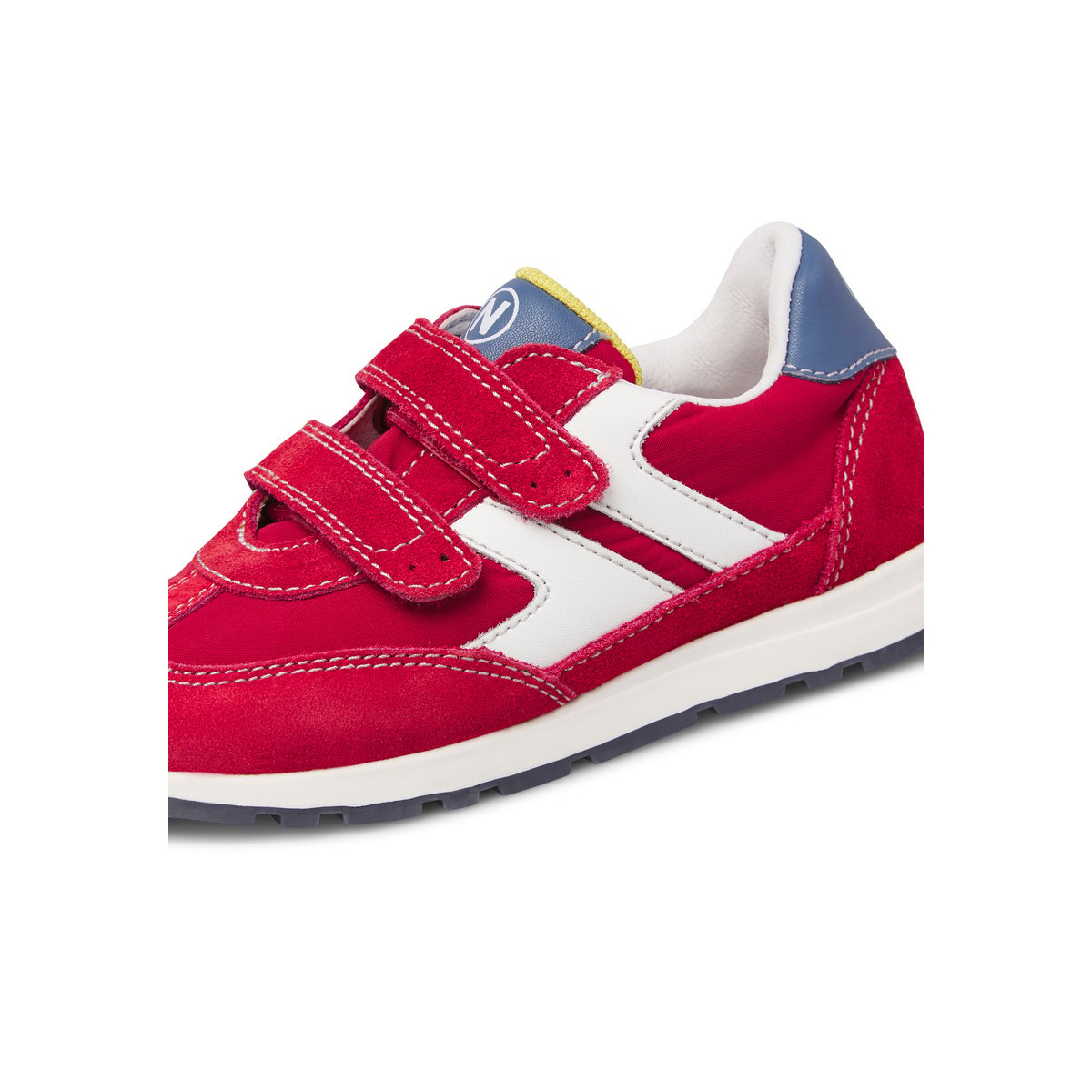 Sneakers en cuir et tissu MIBLO VL. rouge-, NATURINO