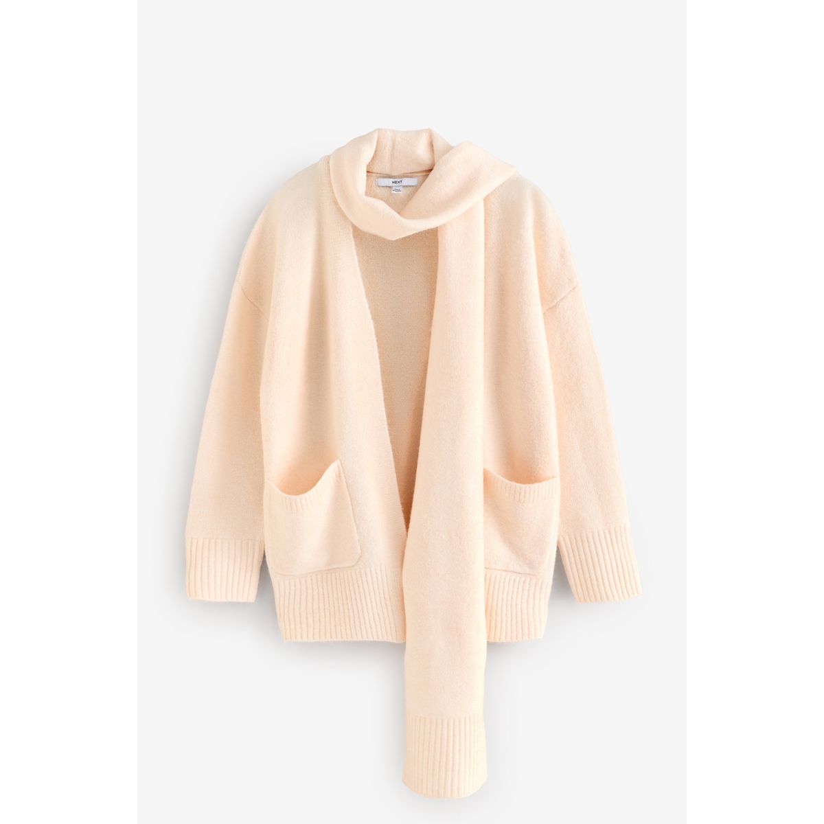 Cardigan écharpe craie, NEXT