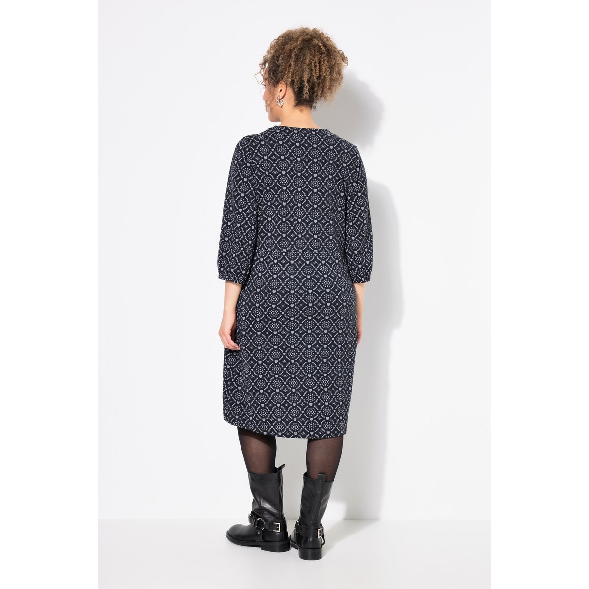 Robe en jersey noir, ULLA POPKEN