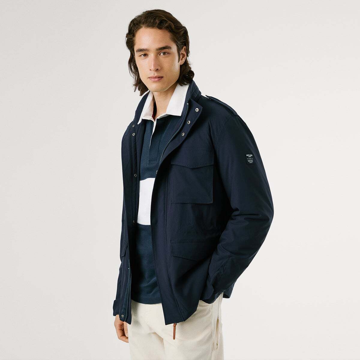 Veste Saharienne Élastique bleu dulwich, PEPE JEANS