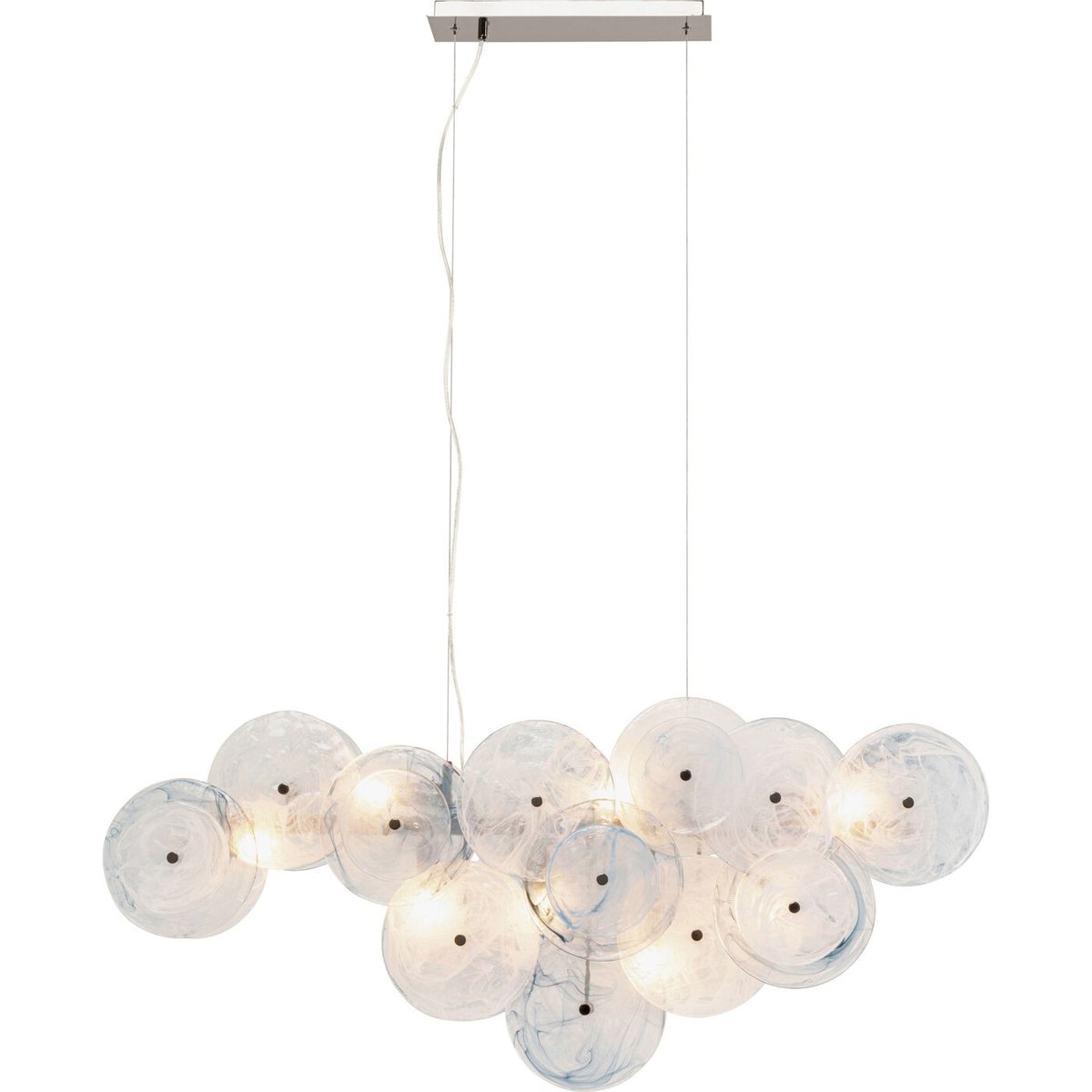 Suspension en verre, AQUAMARINE transparent, KARE DESIGN