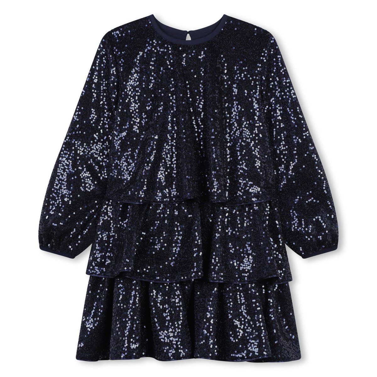 Robe volantée à sequins royal blue, BILLIEBLUSH