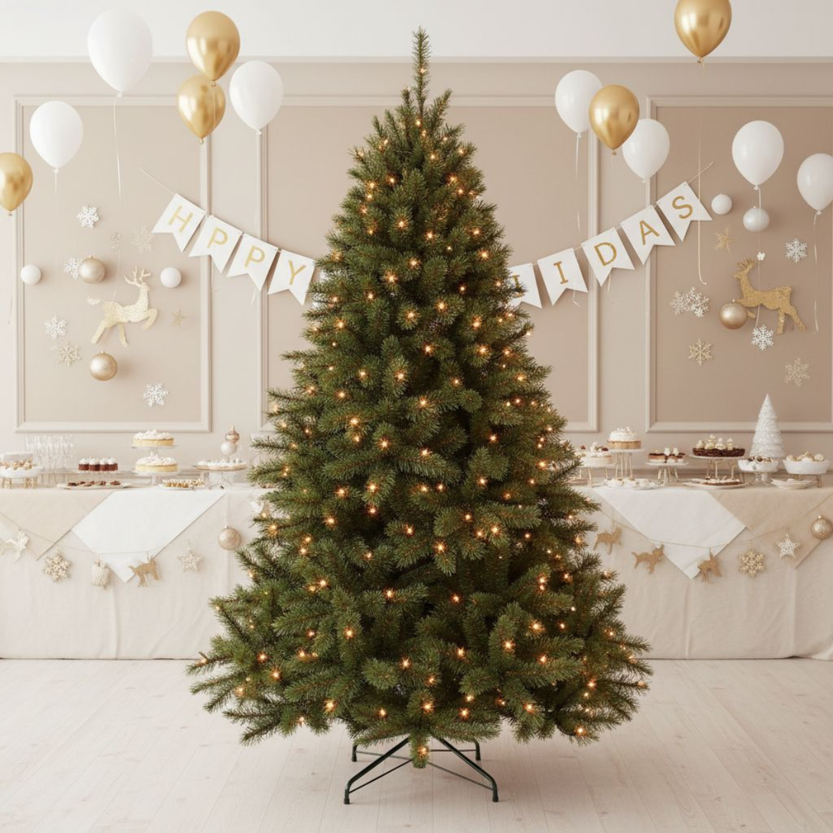 Sapin de Noël artificiel avec LED H215 cm BRISTLECONE vert, TRIUMPH TREE