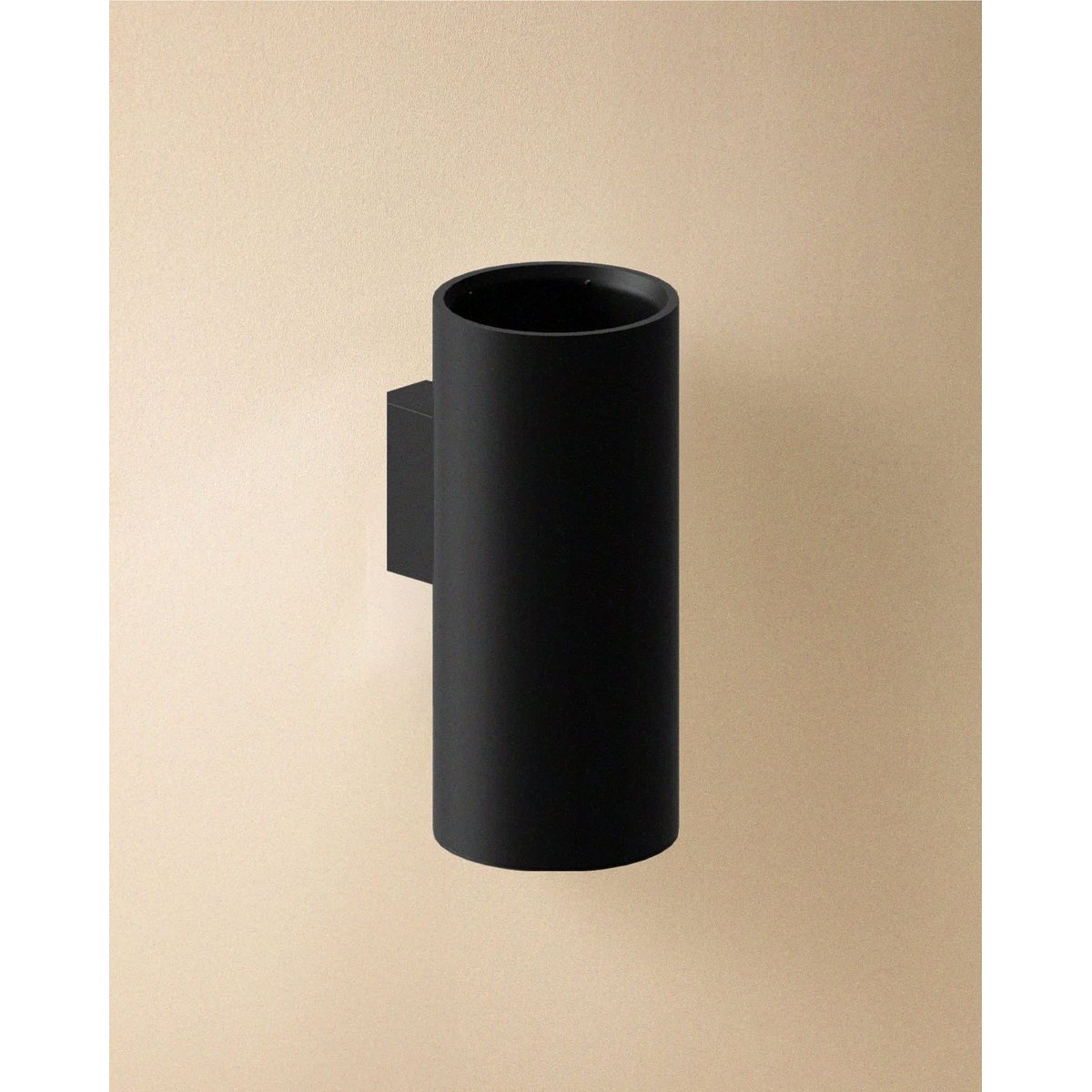 Porte-brosse Mur avec vis ou adhésif ARCHITECT SP noir mat, COSMIC