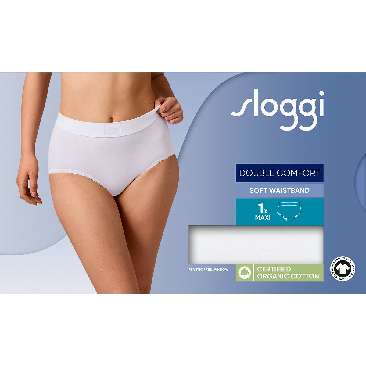 Maxislip Double Comfort wit, SLOGGI