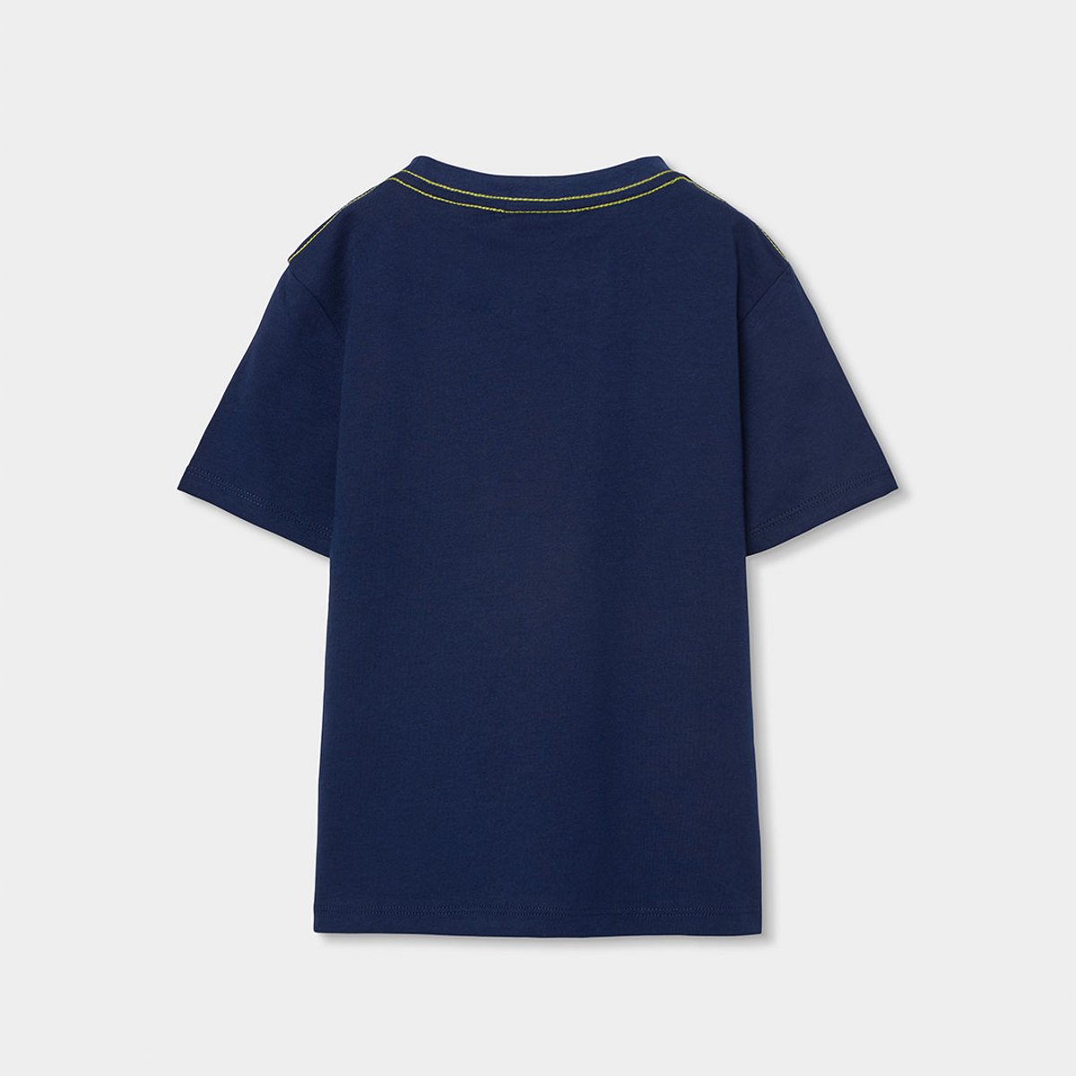 T-shirt garçon coton lion bleu, BOBOLI