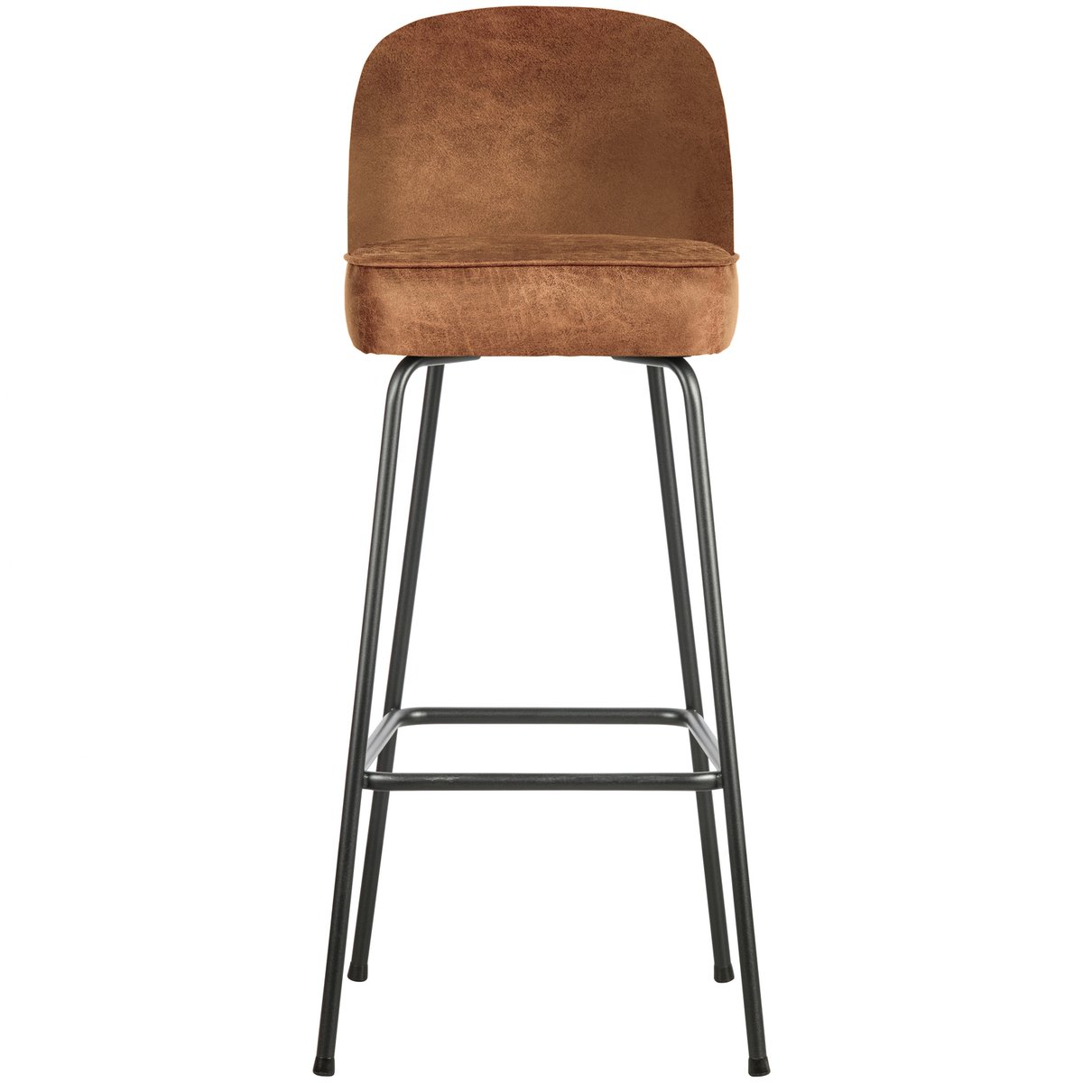 Tabouret de bar en similicuir VOGUE cognac, WOOOD
