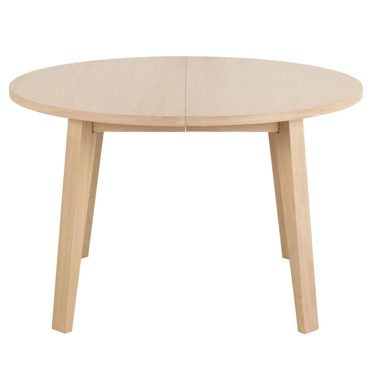 Table ronde extensible en chêne blanchi L120/220 4/8 places - ALISIA bois clair, HELLIN, DEPUIS 1862