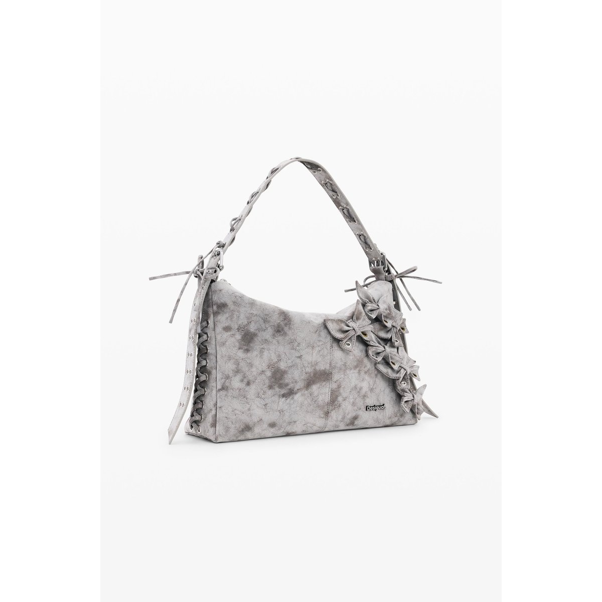 Grand sac à fleurs noir, DESIGUAL