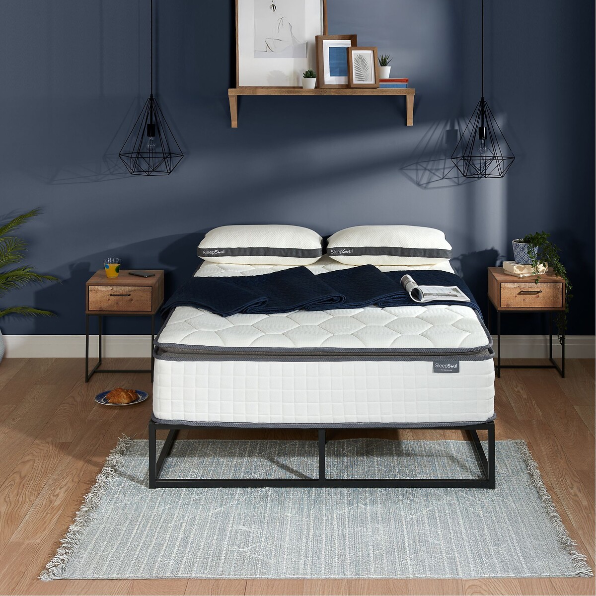 SleepSoul Bliss Pocket Hybrid Pillowtop Mattress white, SLEEPSOUL