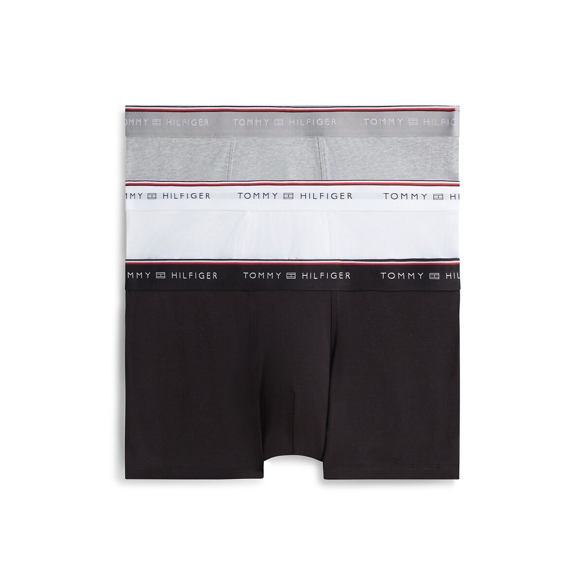 Lot de 3 boxers noir + gris + blanc, TOMMY HILFIGER