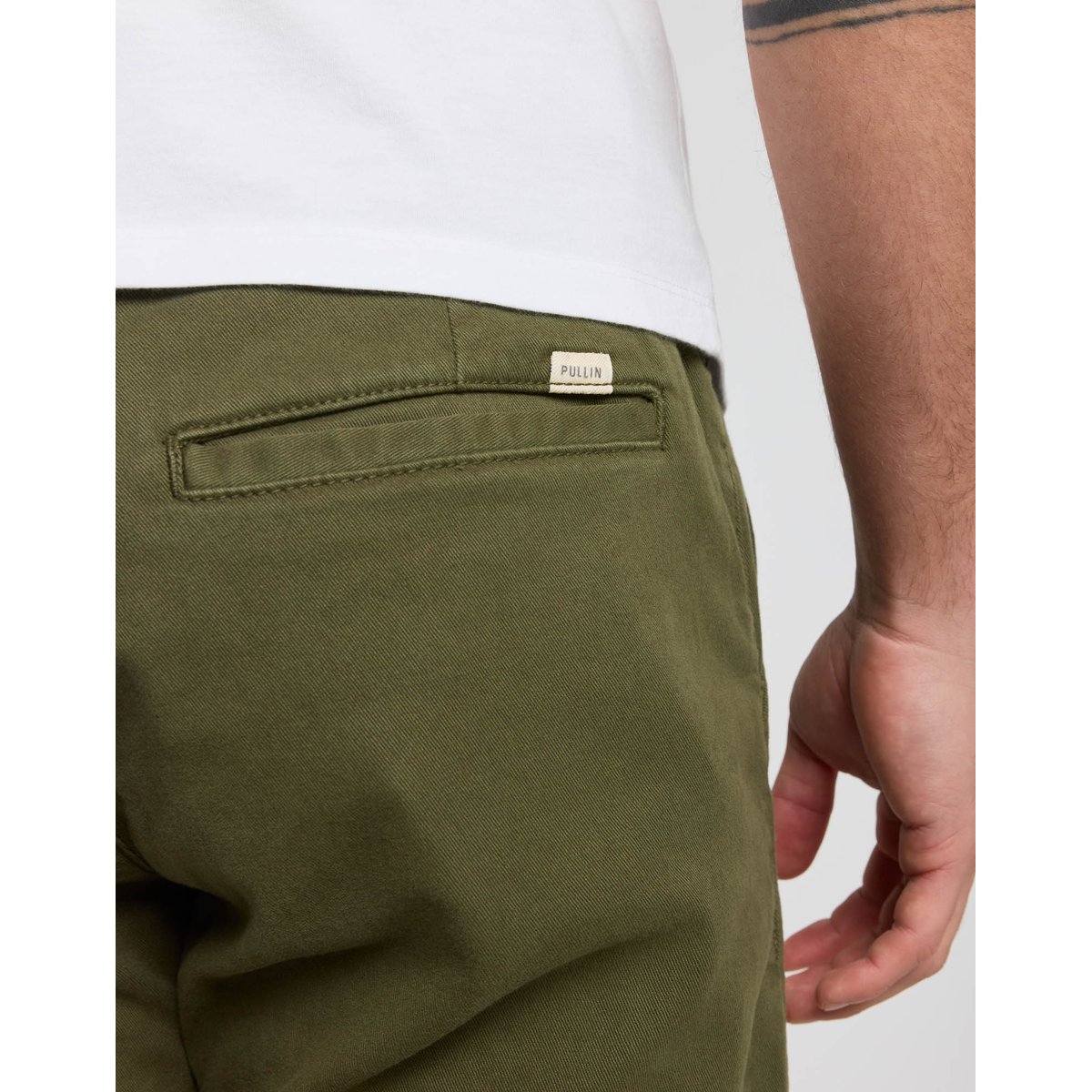 PANTALON CHINO CLOVER vert, PULLIN