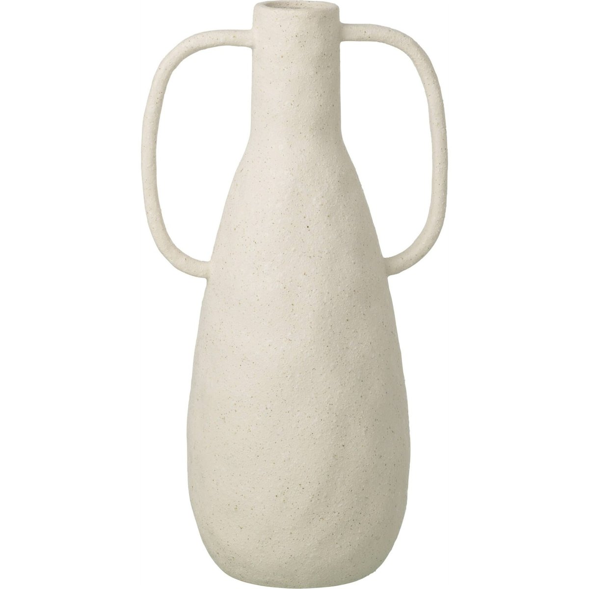 Vase en grès à anses, Fait main blanc cassé, RECOLLECTION