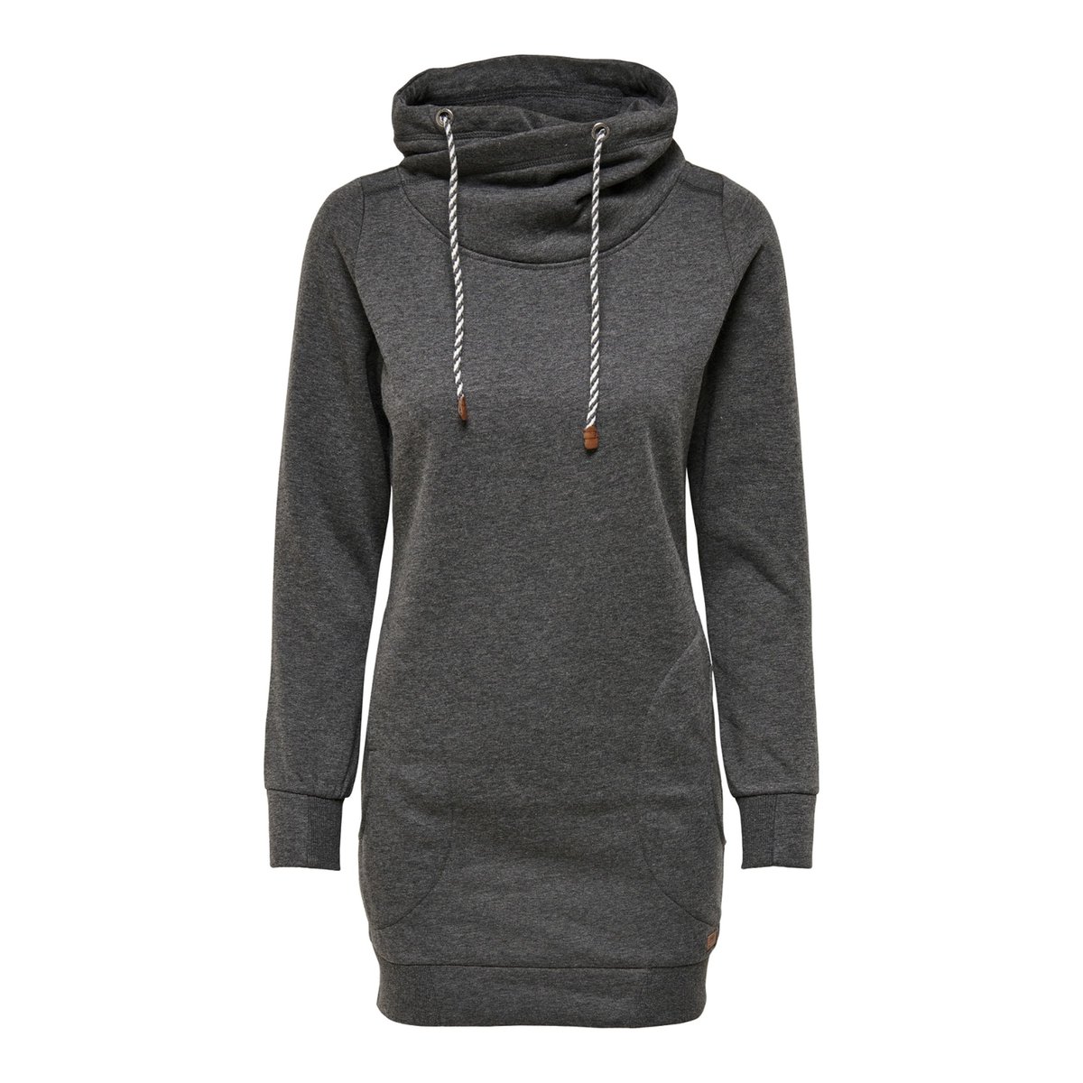 Sweat À Capuche dark grey melange, ONLY