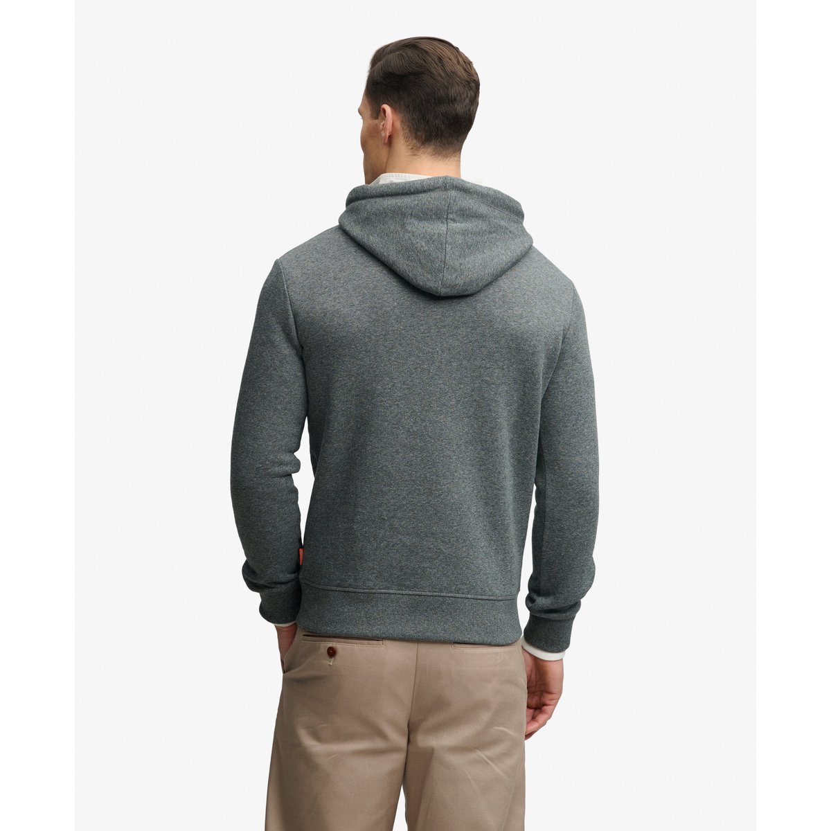 Sweat à capuche Vintage Logo Duo gris asphalte poussière, SUPERDRY