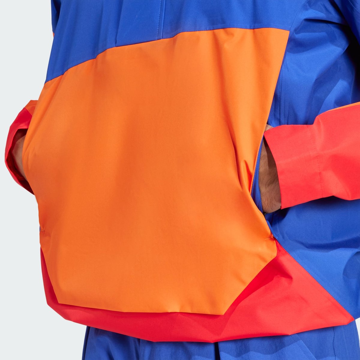 Anorak Terrex Xploric 2.5L Climaproof semi lucid blue / semi impact orange / pure ruby, adidas Performance