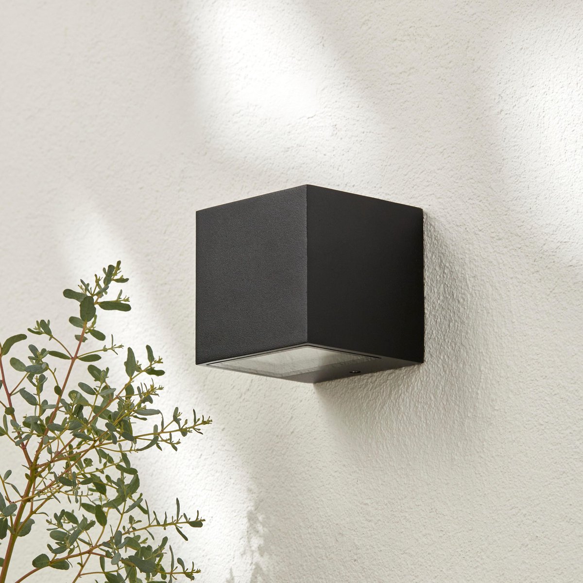 Applique LED extérieure en aluminium, BRANDSEN noir, INSPIRE