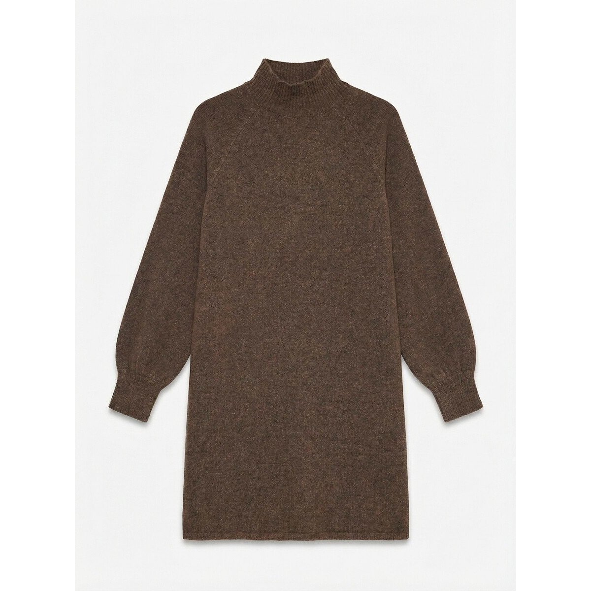Abito pull collo alto marrone, VERO MODA