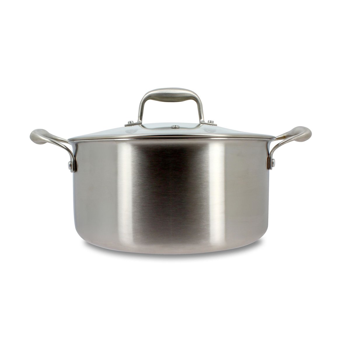 Faitout revêtu 20cm en acier inoxydable, TRINOX inox, MENASTYL