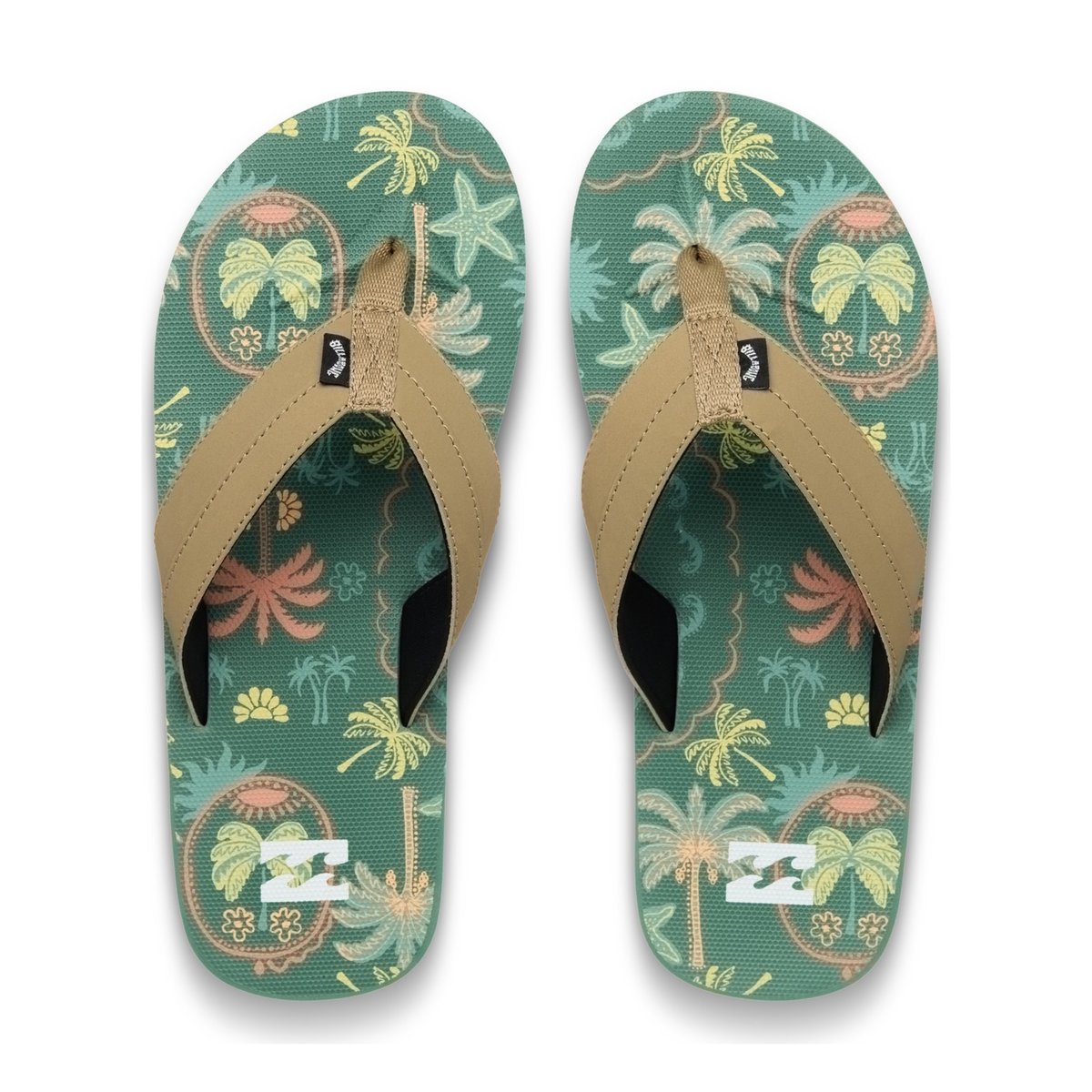 Tongs ALL DAY IMPACT PRINT vert moss green, BILLABONG