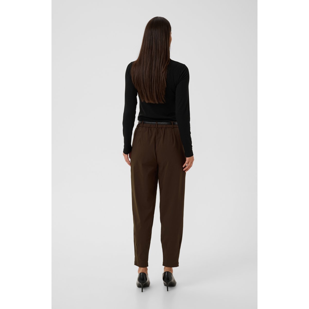 Pantalon casual marron coffee bean, CULTURE