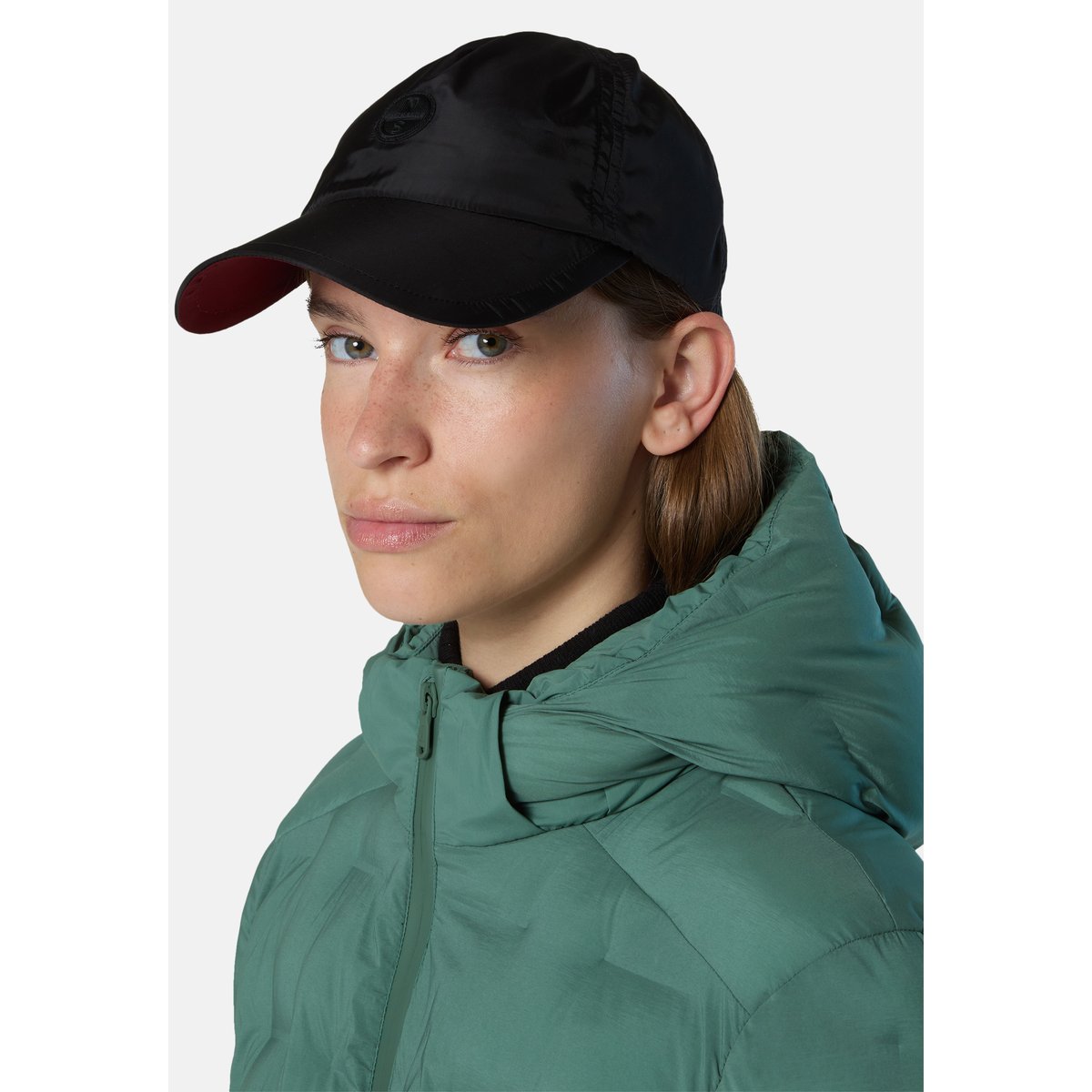 Casquette de baseball en nylon satiné noir, NORTH SAILS