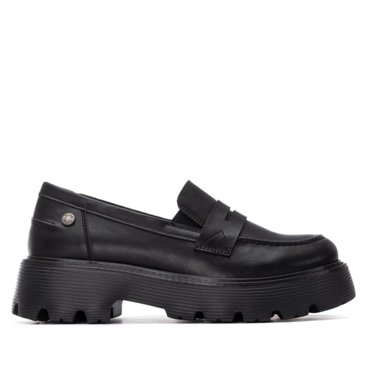 Chaussure Mocassin Plaine Décontractée noir, REFRESH