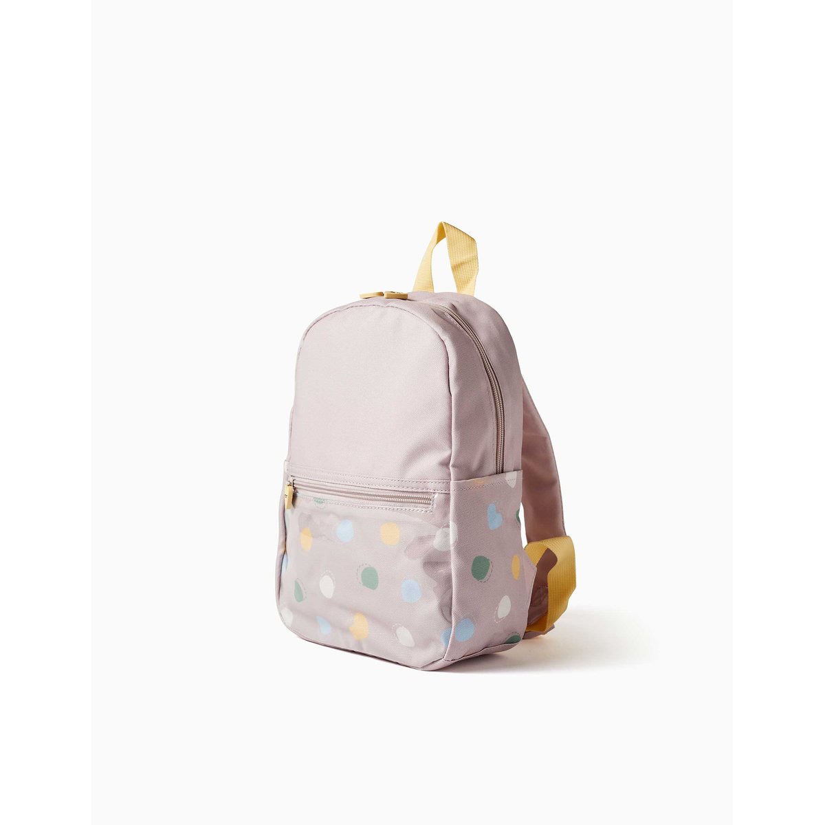Sac à dos avec imprimé cœurs et pois mauve clair, ZIPPY