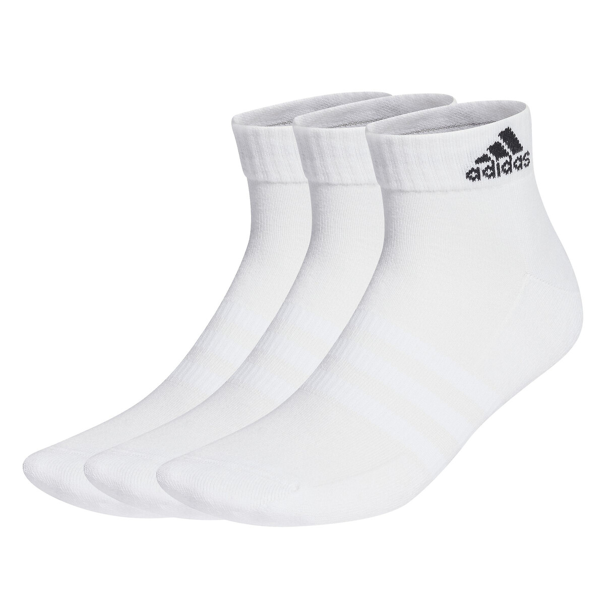 Pack of 3 Pairs of Sportswear Quilted Socks white + white + white, adidas Performance