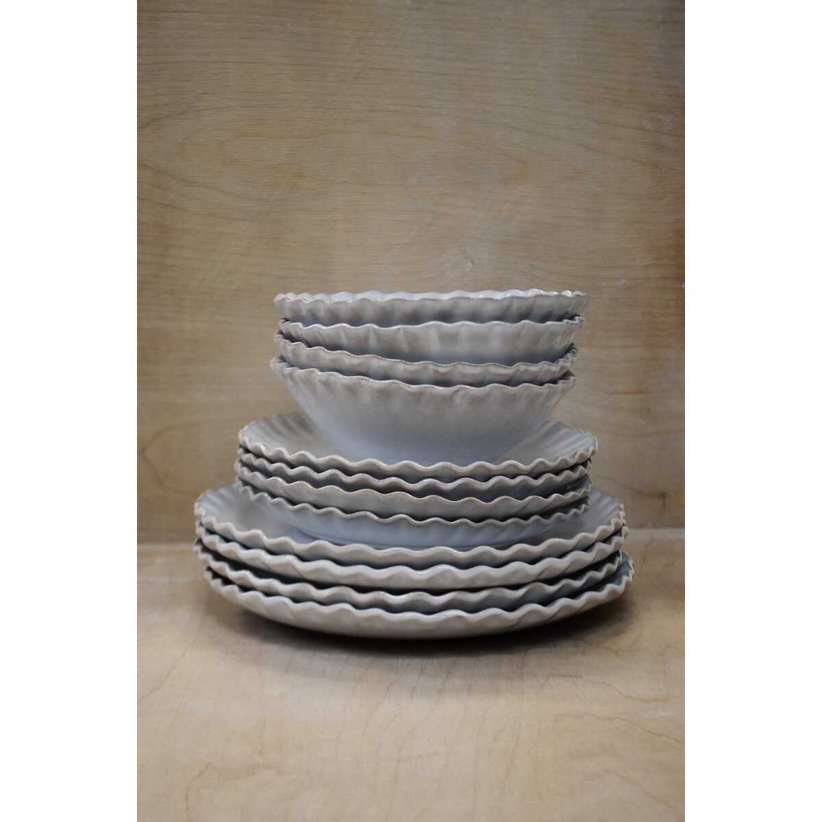 Conjunto de refeição 12 peças Complements TWIST Stone, NO stone , NOSSE CERAMIC