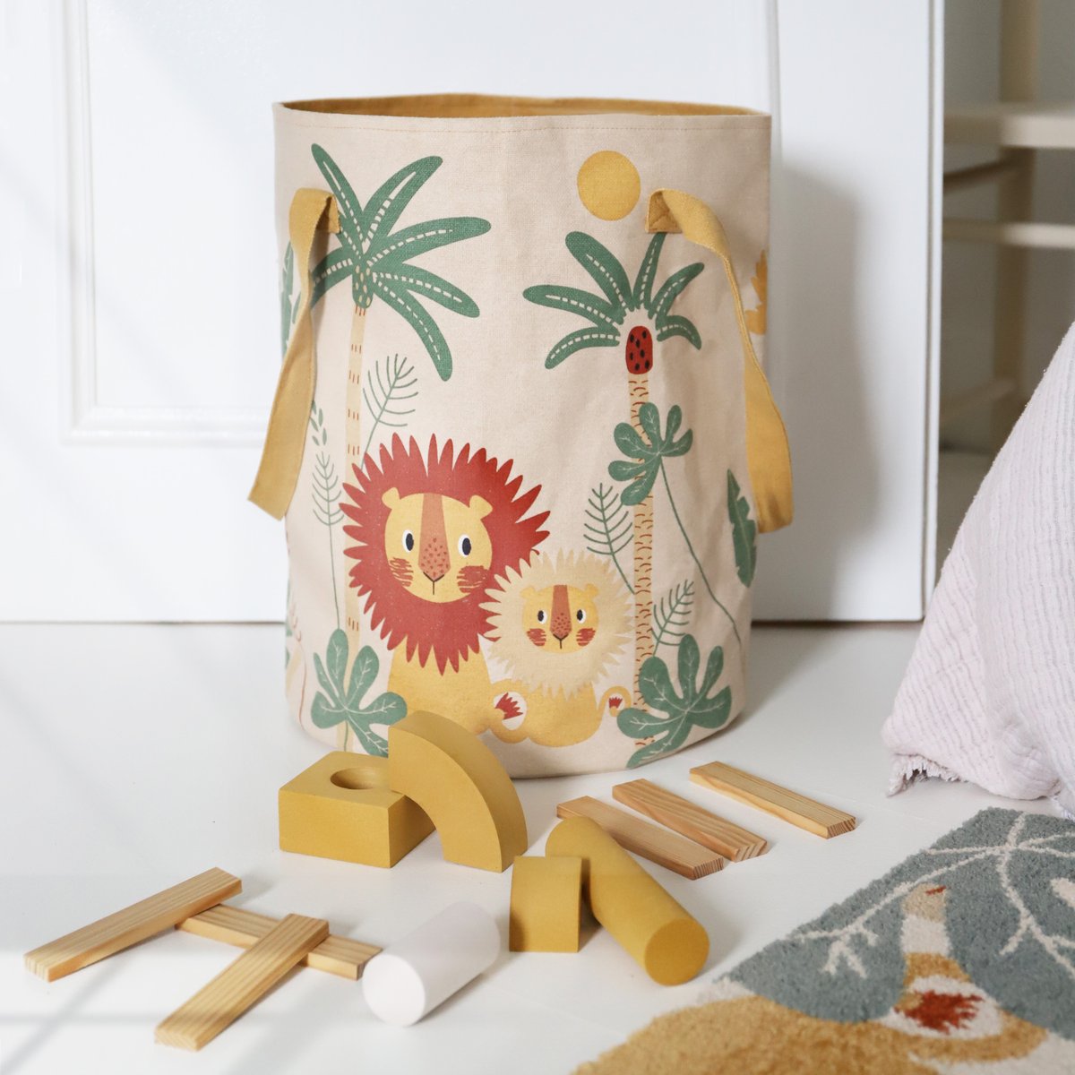 Panier de rangement pour chambre enfant MAMALOVE multicolore, NATTIOT