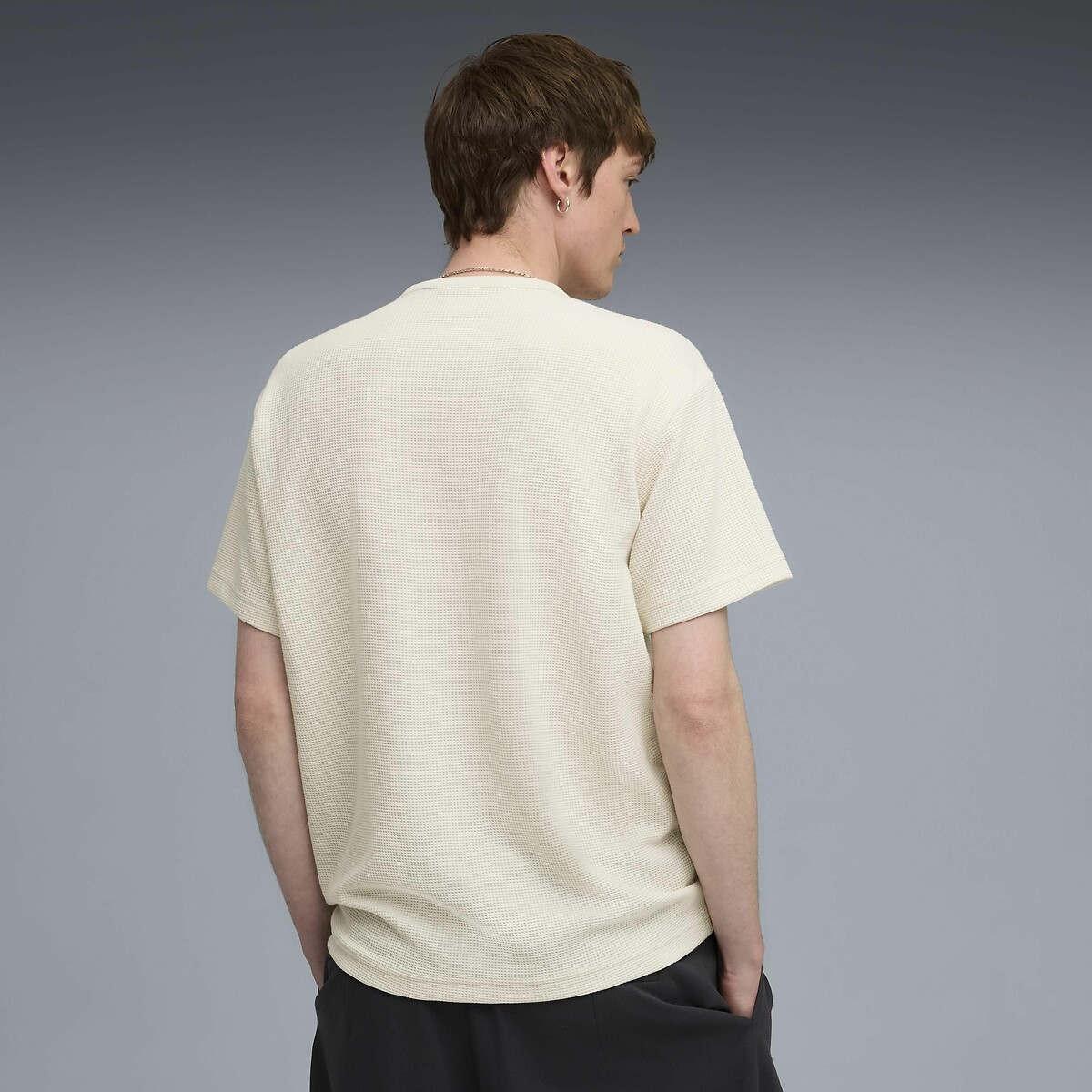 T-shirt col rond manches courtes crème, PUMA