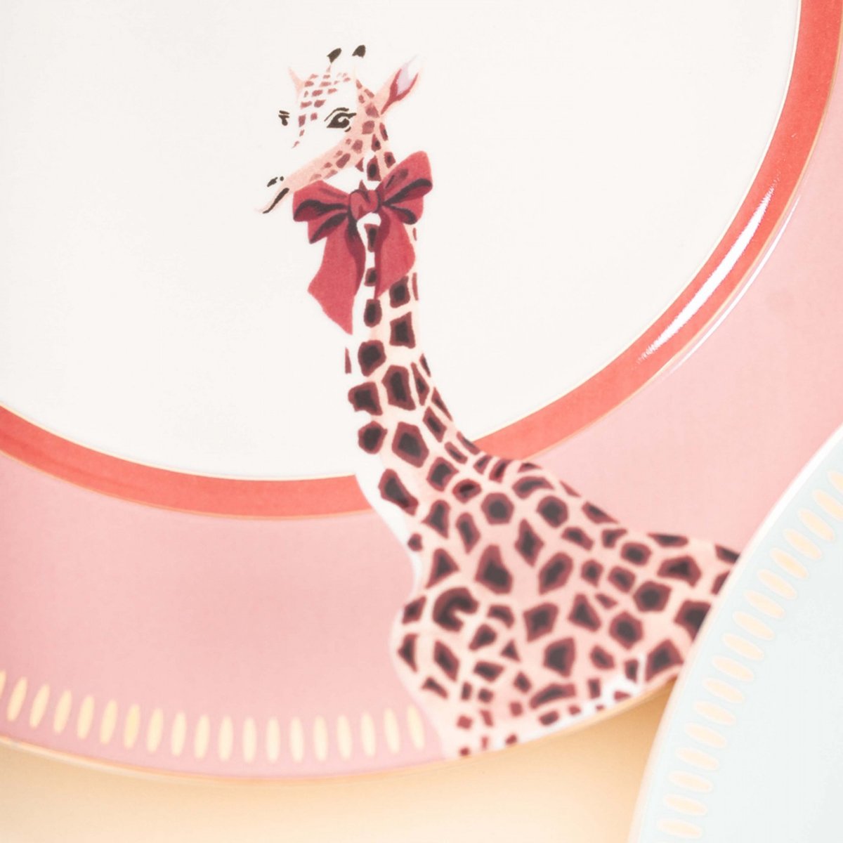 Coffret 4 assiettes à dessert Animal Magic 20 cm multicolore, YVONNE ELLEN