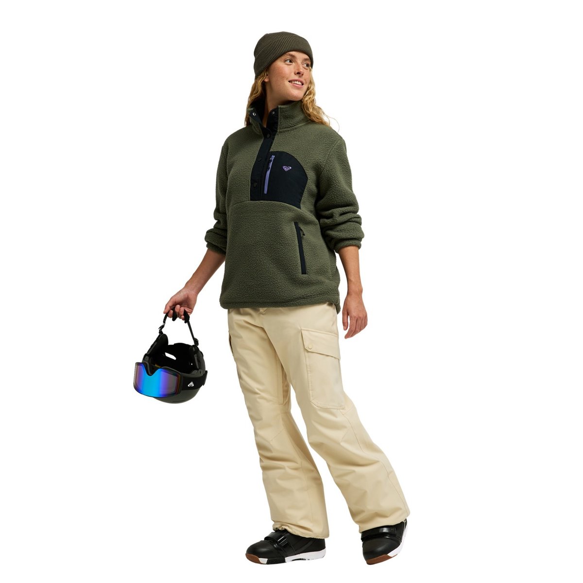 Pantalon de snow technique 20K PASSIVE TRACKS. beige biscotti, ROXY