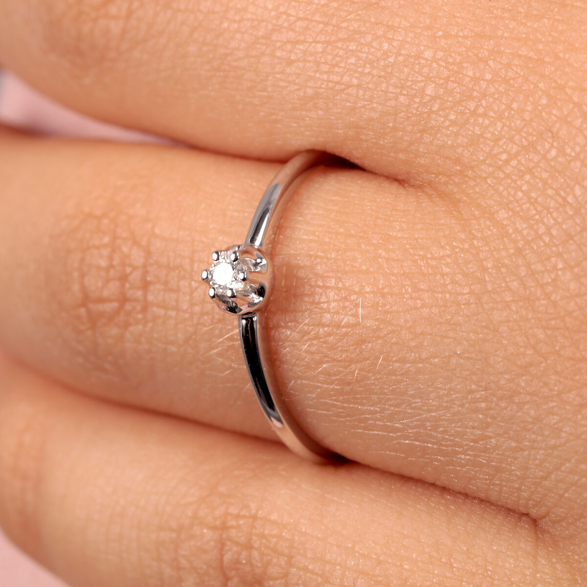 Bague en or blanc 375 B-CLASSIC argent, BLUESPIRIT