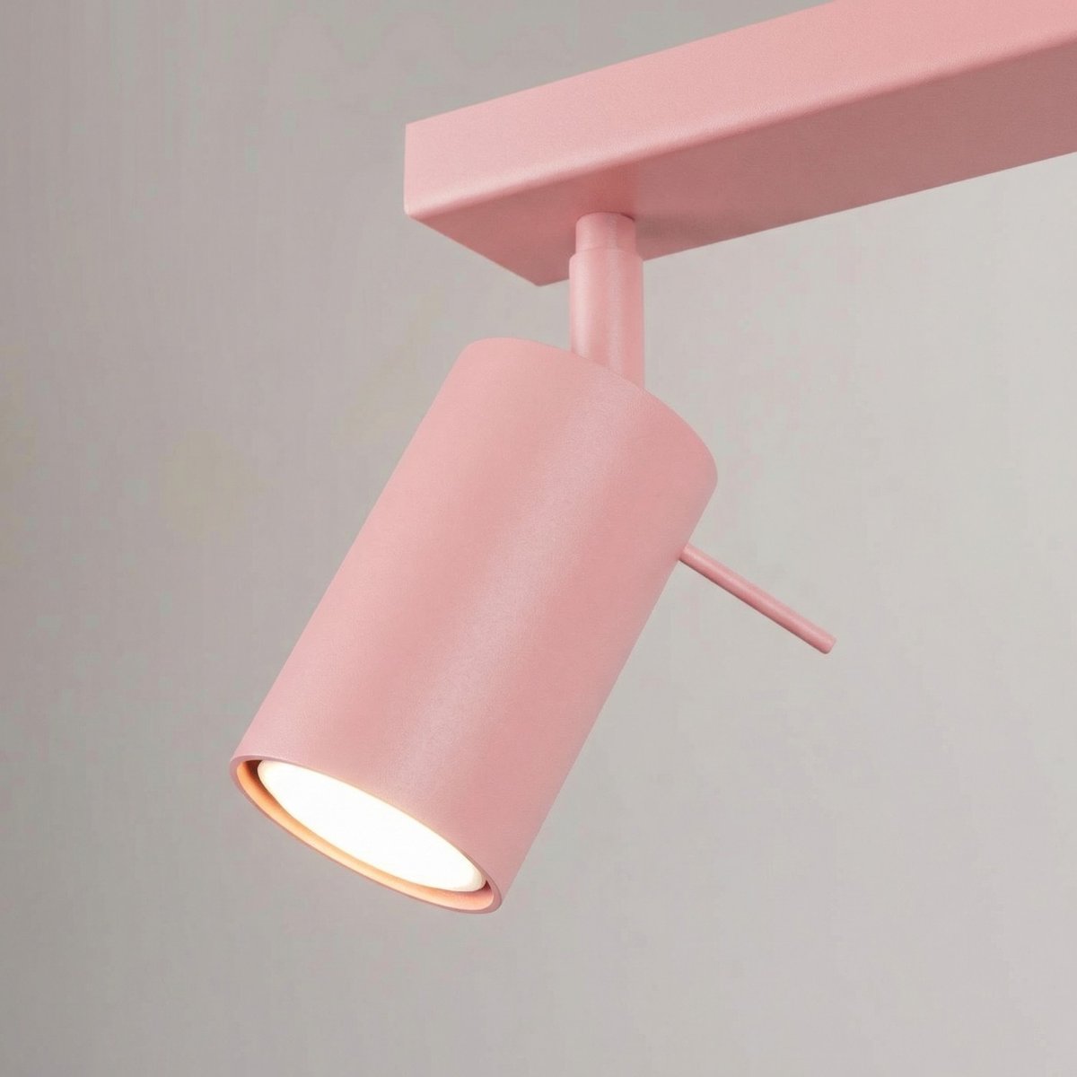 Plafonnier Acier Rose GU10 4 RING rose, EDEN